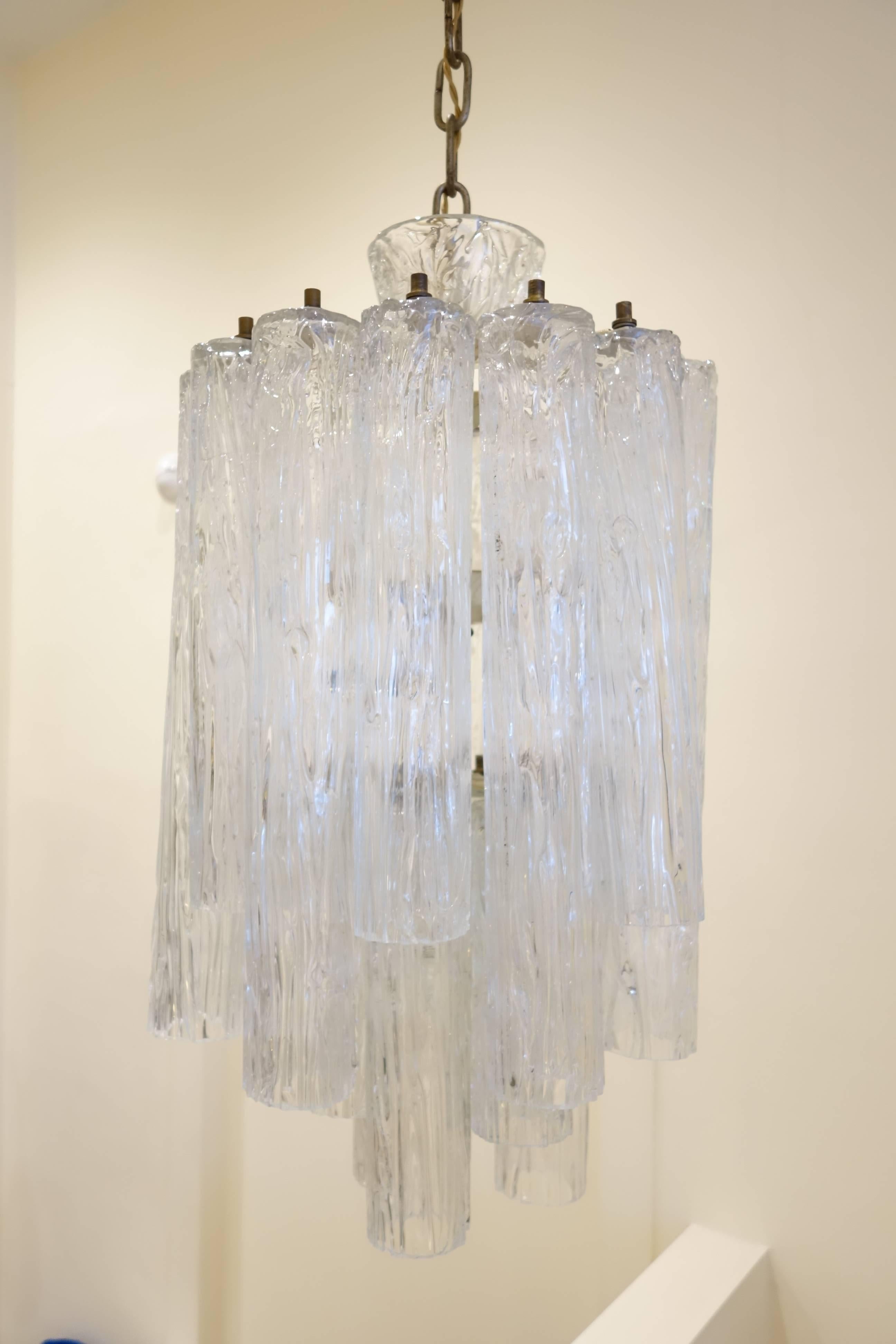 Pair of Barovier Toso Chandelier, circa 1960s In Good Condition In Brussels, BE