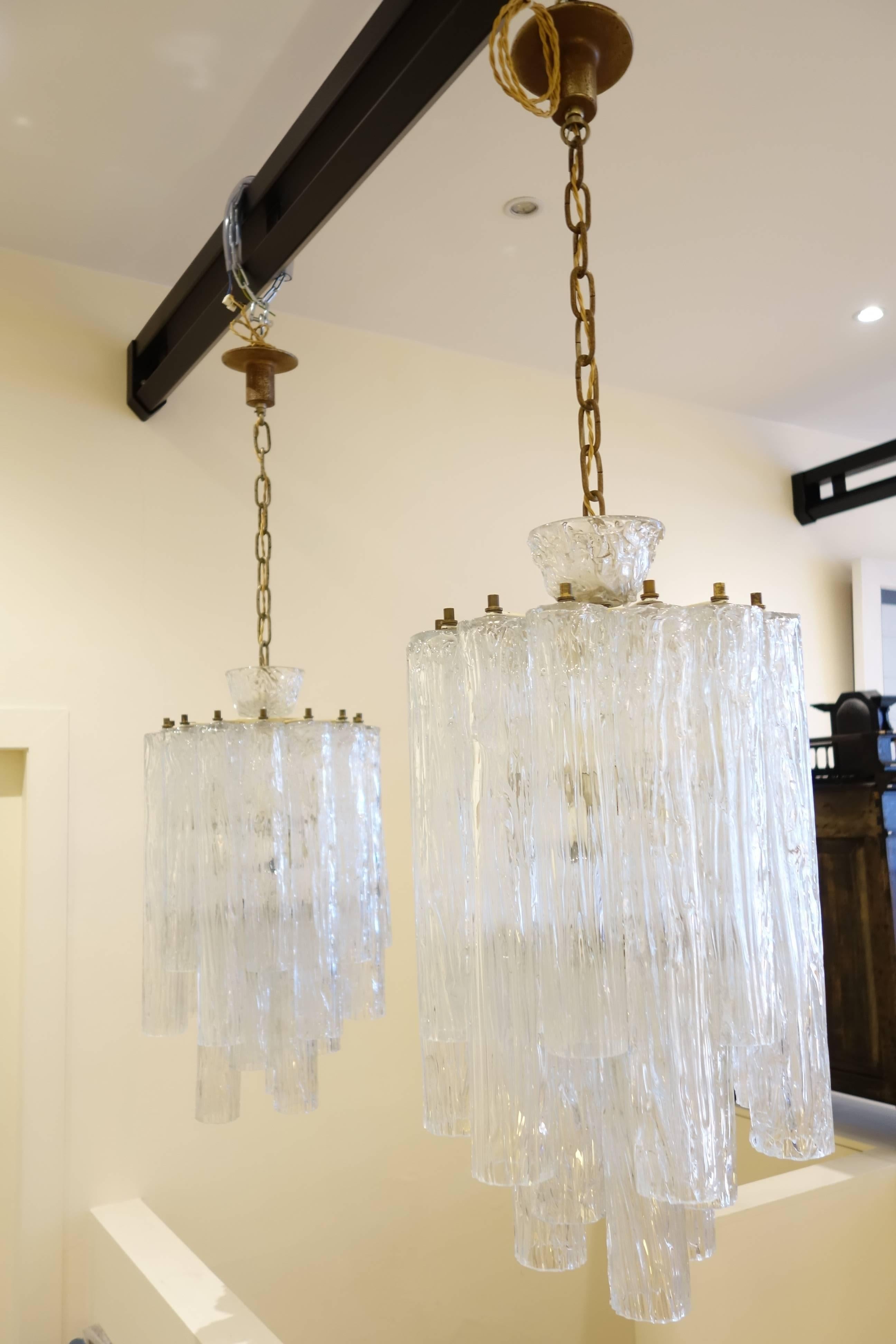 Mid-20th Century Pair of Barovier Toso Chandelier, circa 1960s