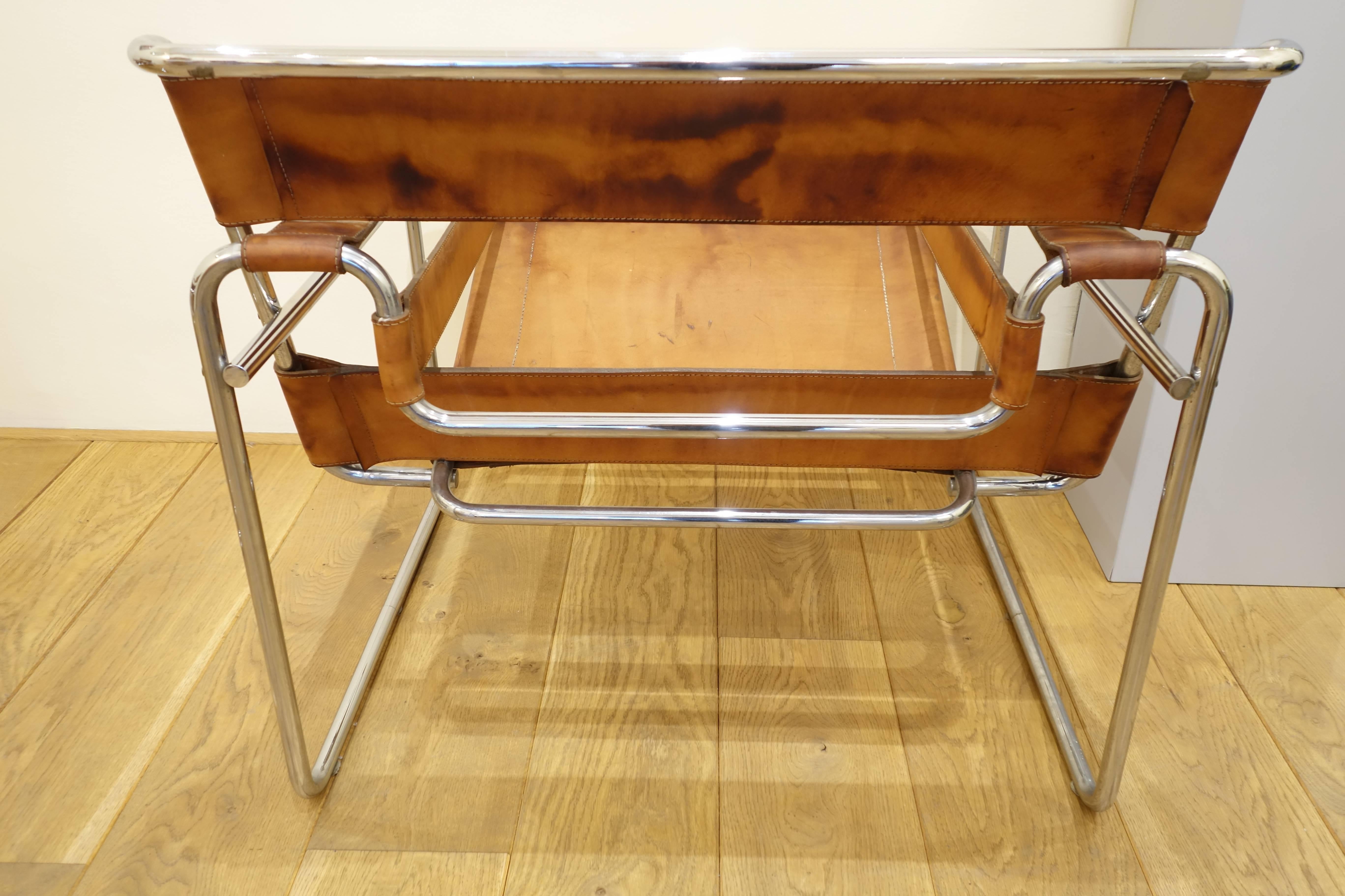 Pair of Marcel Breuer Wassily Chair by Gavina, Fantastic Patina, 1962-1965 2