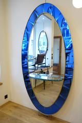 Cristal Art Console Mirror, 1950s