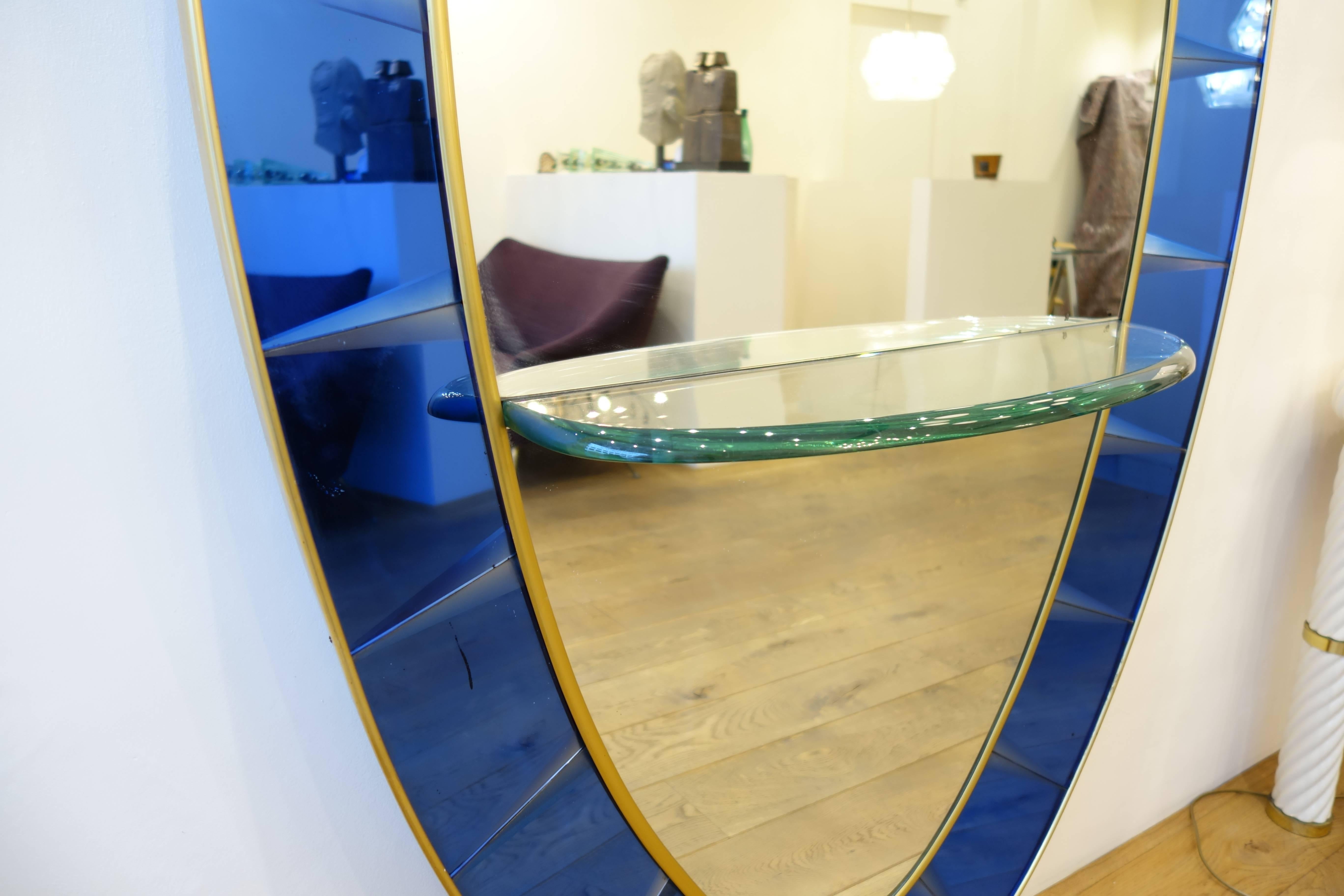 Mid-20th Century Cristal Art Console Mirror, 1950s For Sale