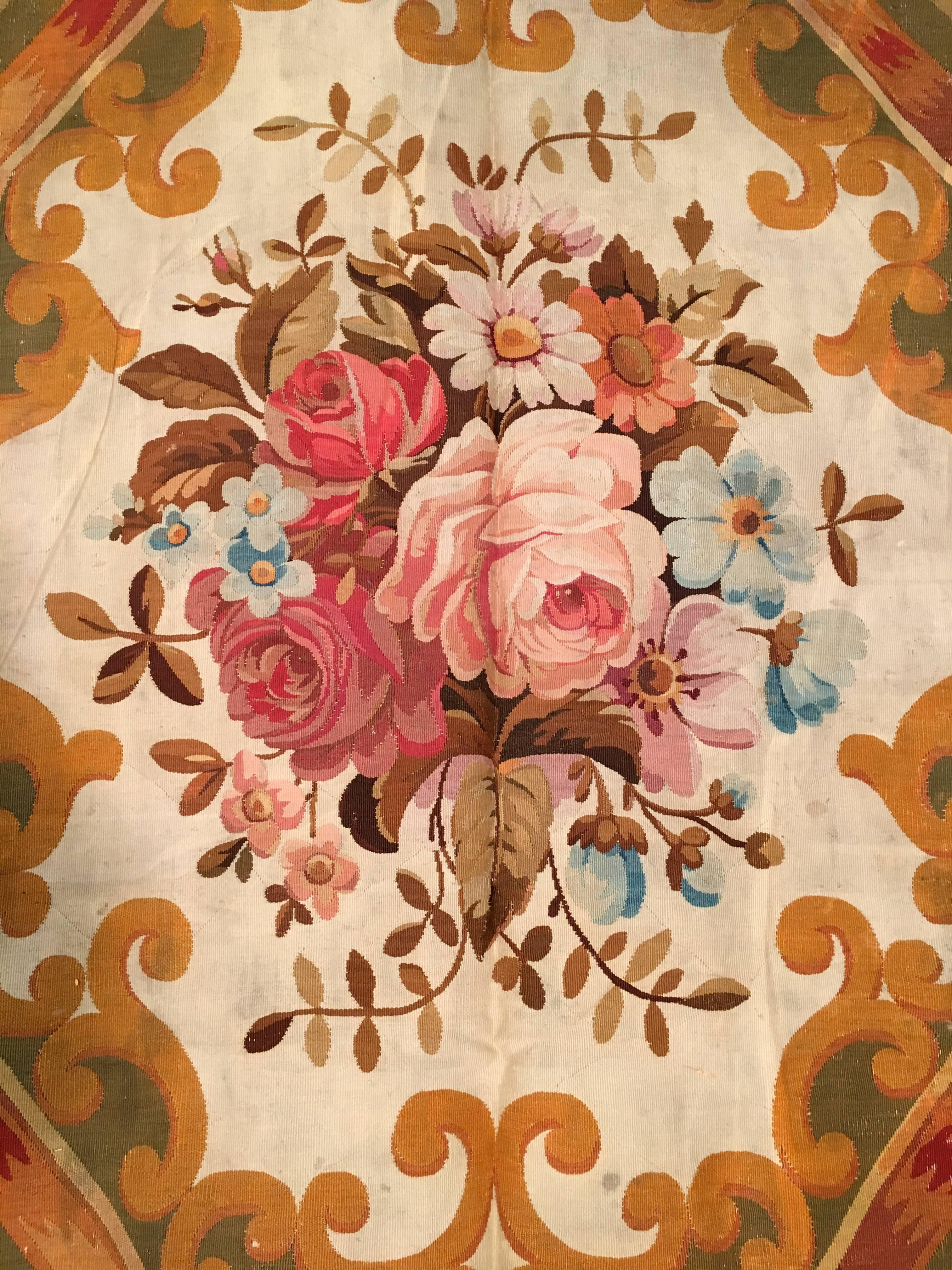 Antique French Aubusson For Sale 2