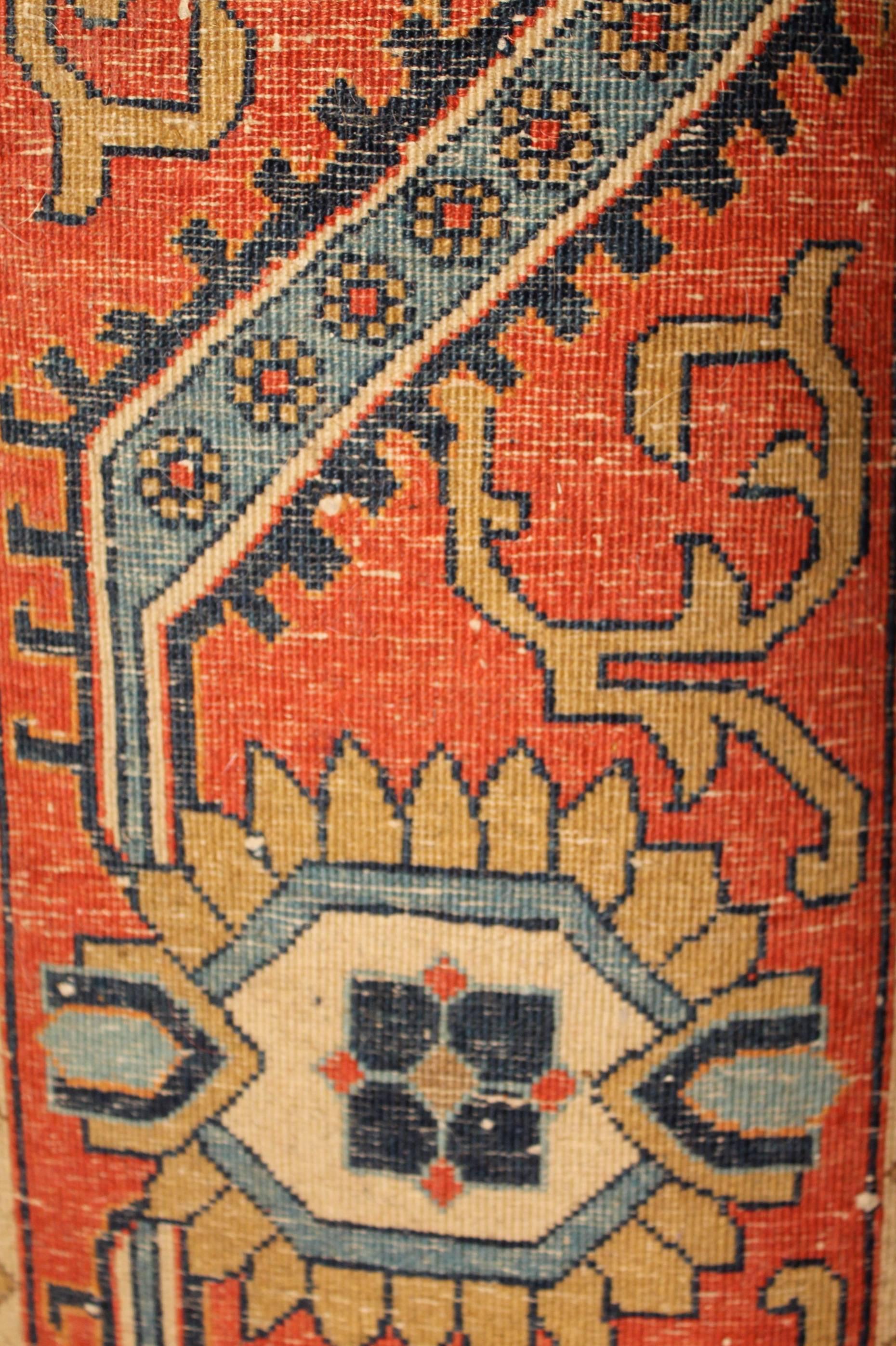 Carpets from Ghom are known for their fine workmanship with pile in wool and silk. They are often manufactured with high knot density and have varied patterns, borrowed from different areas in Iran. Sometimes details are tied in silk. It is also