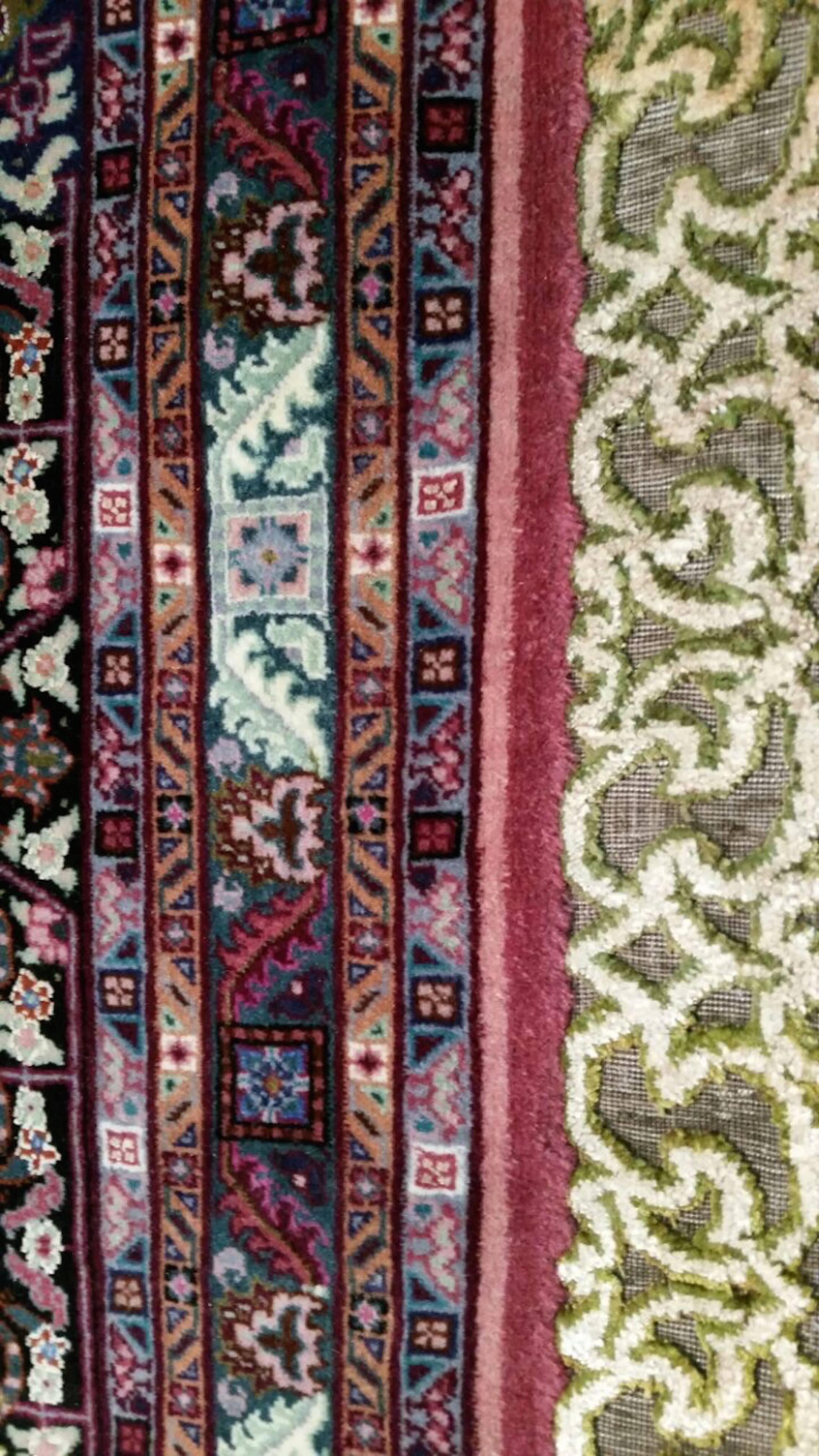20th Century Wool and Silk Tabriz For Sale 2