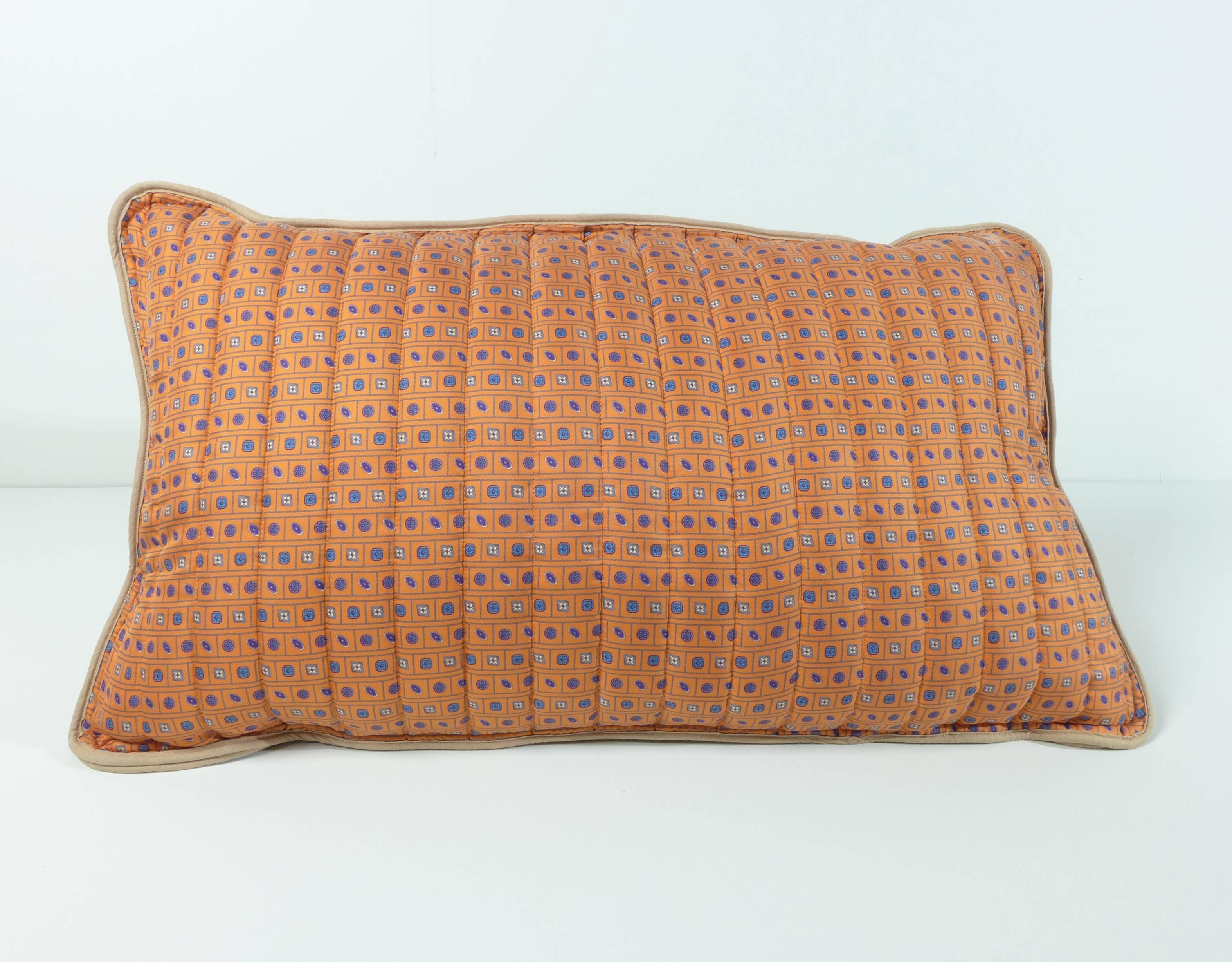 Dutch Quilted Vintage Silk Pillow