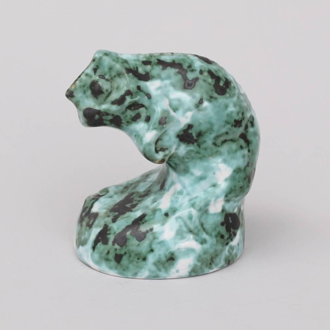 Dutch Art Deco Ceramic Chameleon by Hildo Krop