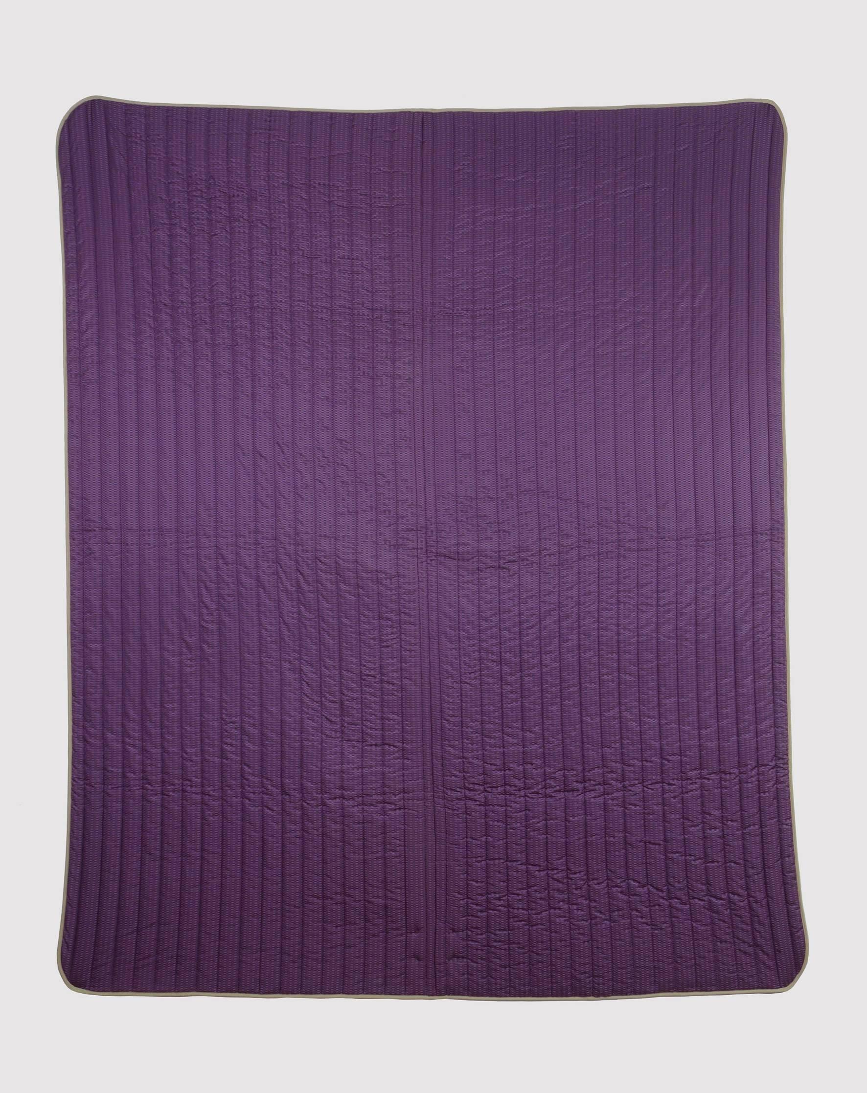 Modern Quilted Vintage Silk Throw Blanket