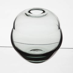 Sapphire Blue Art Deco Glass Vase