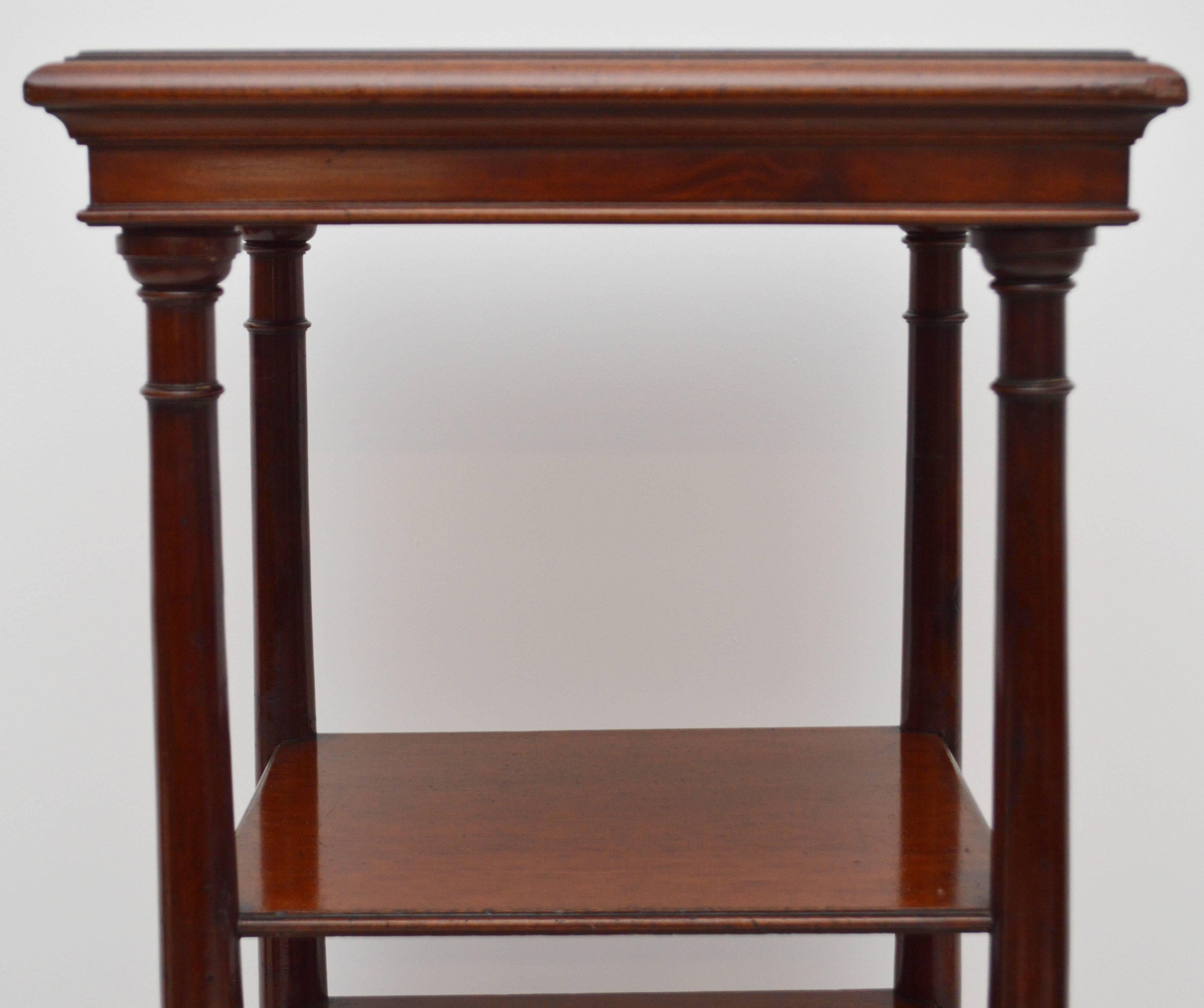 Mid-19th Century Antique William IV Mahogany What Not Buffet