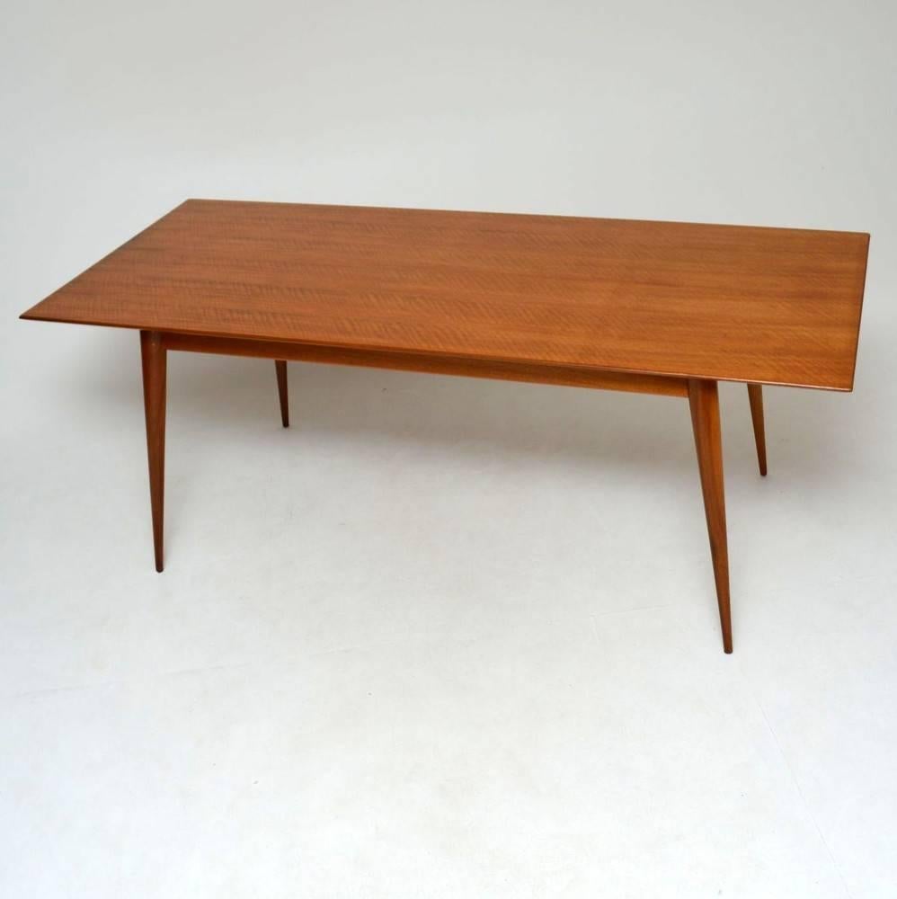 Retro Walnut Dining Table Vintage 1950s 1