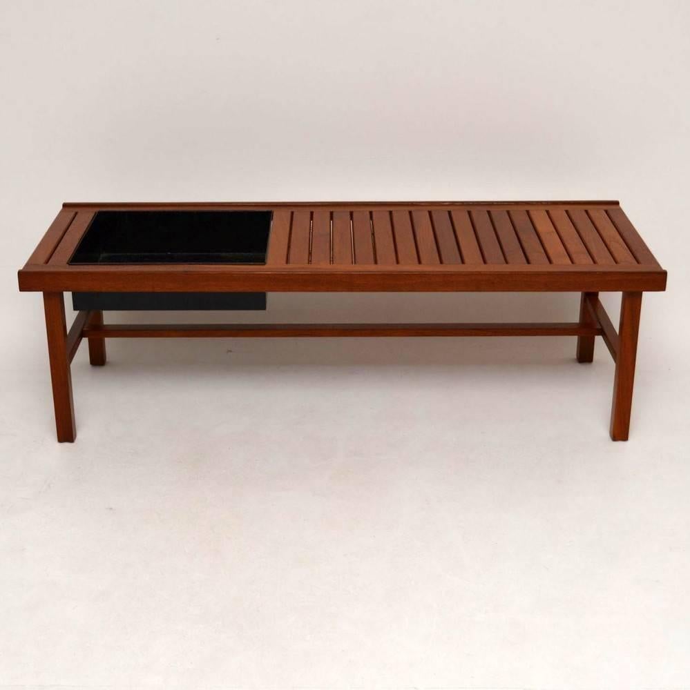Danish Retro Teak Coffee Table/Bench/Planter Vintage, 1960s In Excellent Condition In London, GB