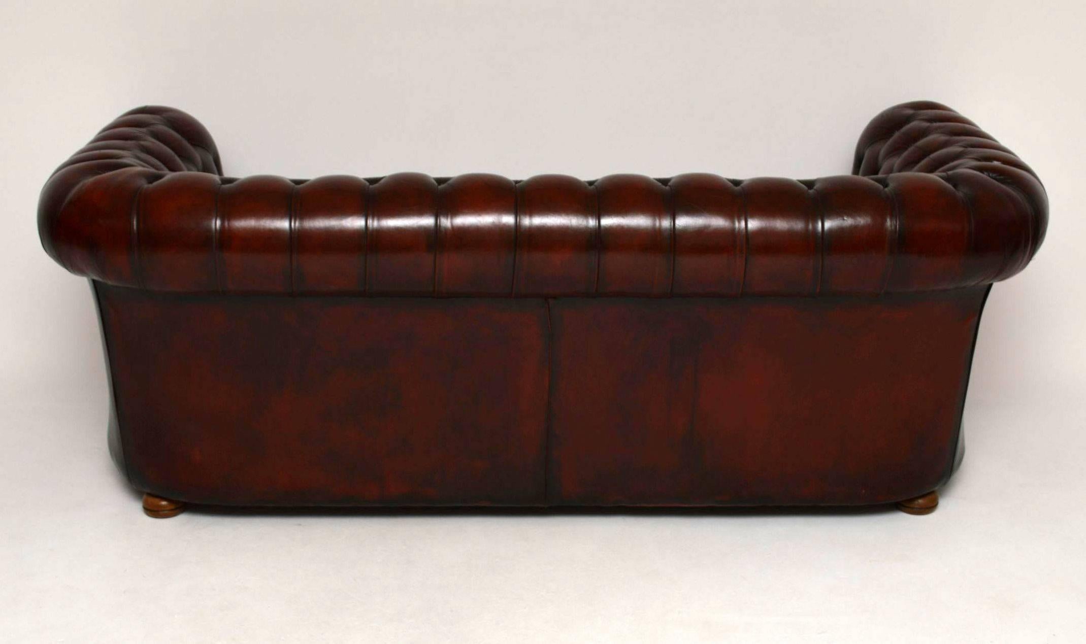 Antique Leather Chesterfield Sofa 5