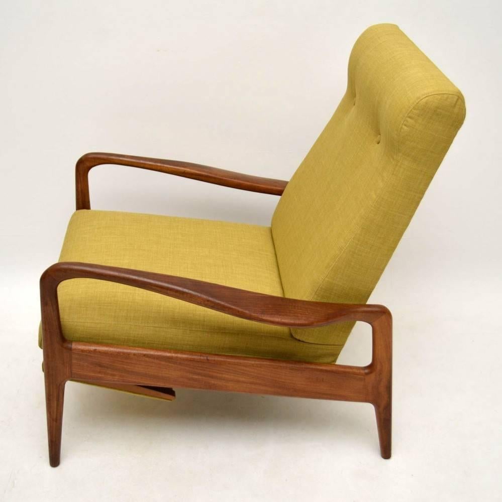 Retro Teak Reclining Armchair by Greaves & Thomas Vintage, 1960s In Excellent Condition In London, GB