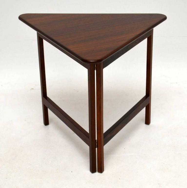 Danish Rosewood Folding Coffee Table Rare Design Vintage 1960s At Danish Rosewood Folding Coffee Table Rare Design Vintage 1960s For 2