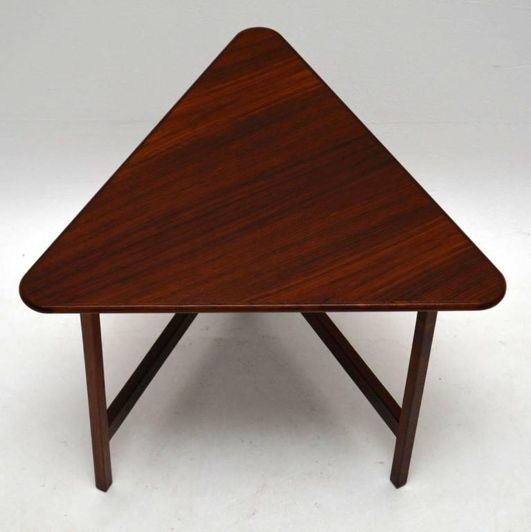danish rosewood folding coffee table, rare design vintage, 1960s danish rosewood folding coffee table, rare design vintage, 1960s