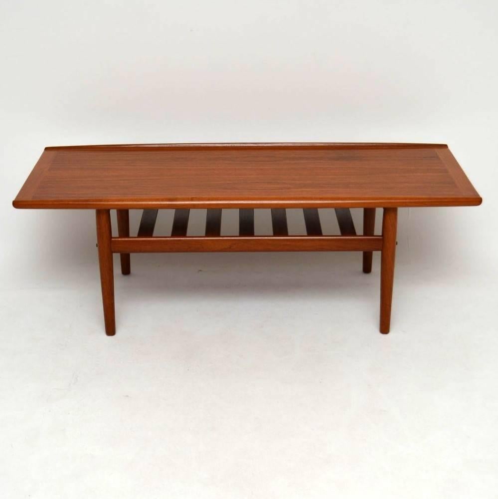 vintage teak coffee table