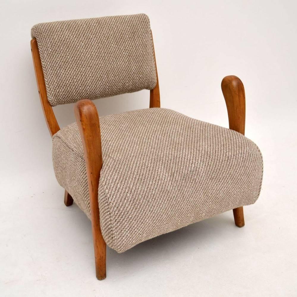 English Retro Armchair by Jacques Groag Vintage, 1950s