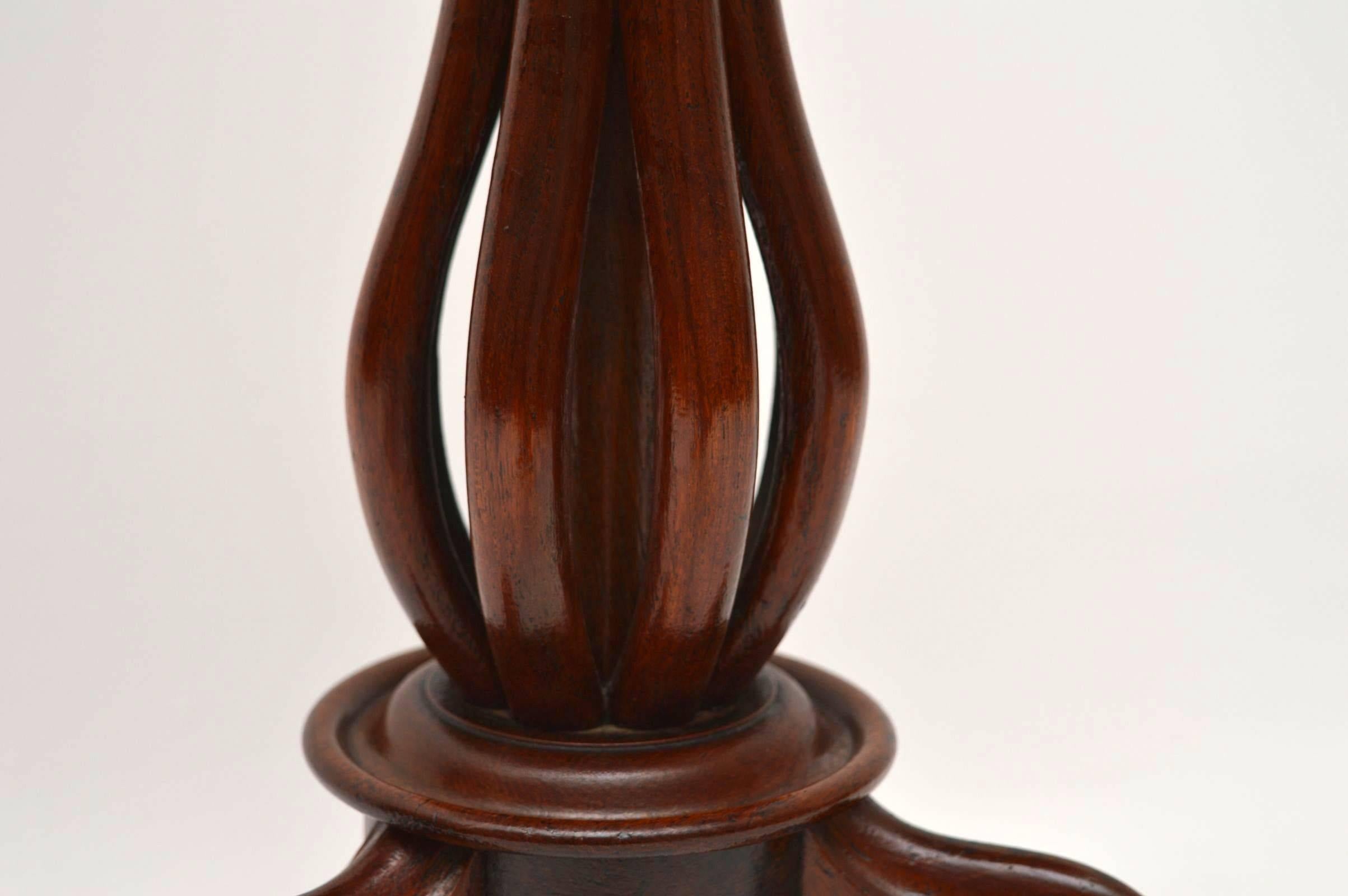Antique Victorian Burr Walnut Tilt-Top Table 1