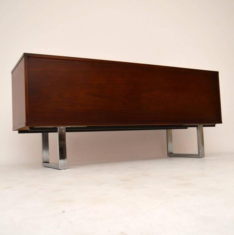 Rosewood and Chrome Retro Sideboard by Gordon Russell Vintage, 1960s In Excellent Condition In London, GB