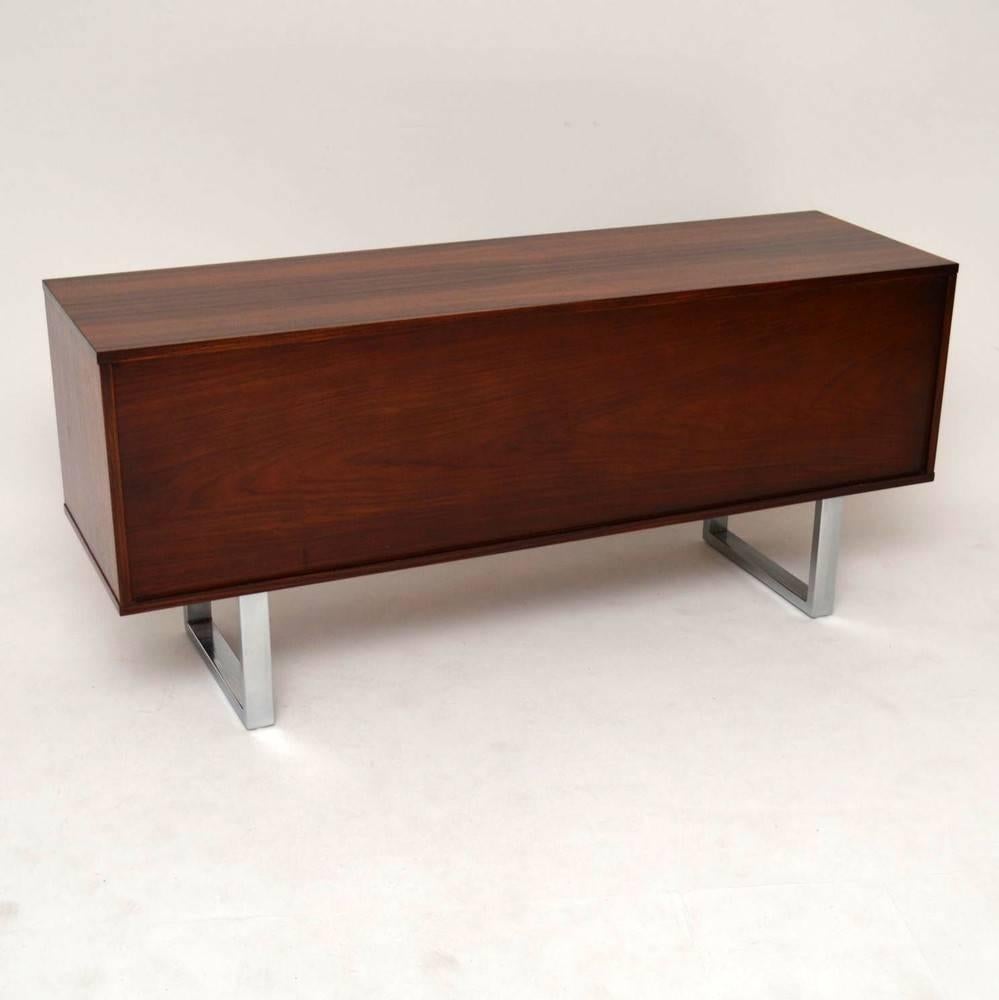 Mid-20th Century Rosewood and Chrome Retro Sideboard by Gordon Russell Vintage, 1960s