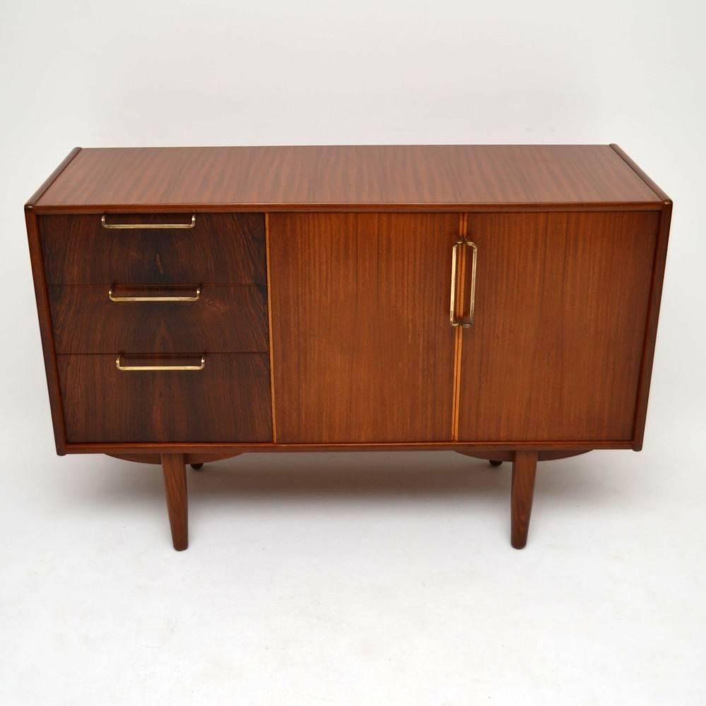 Rosewood and Tola Retro Sideboard Vintage, 1950s 1
