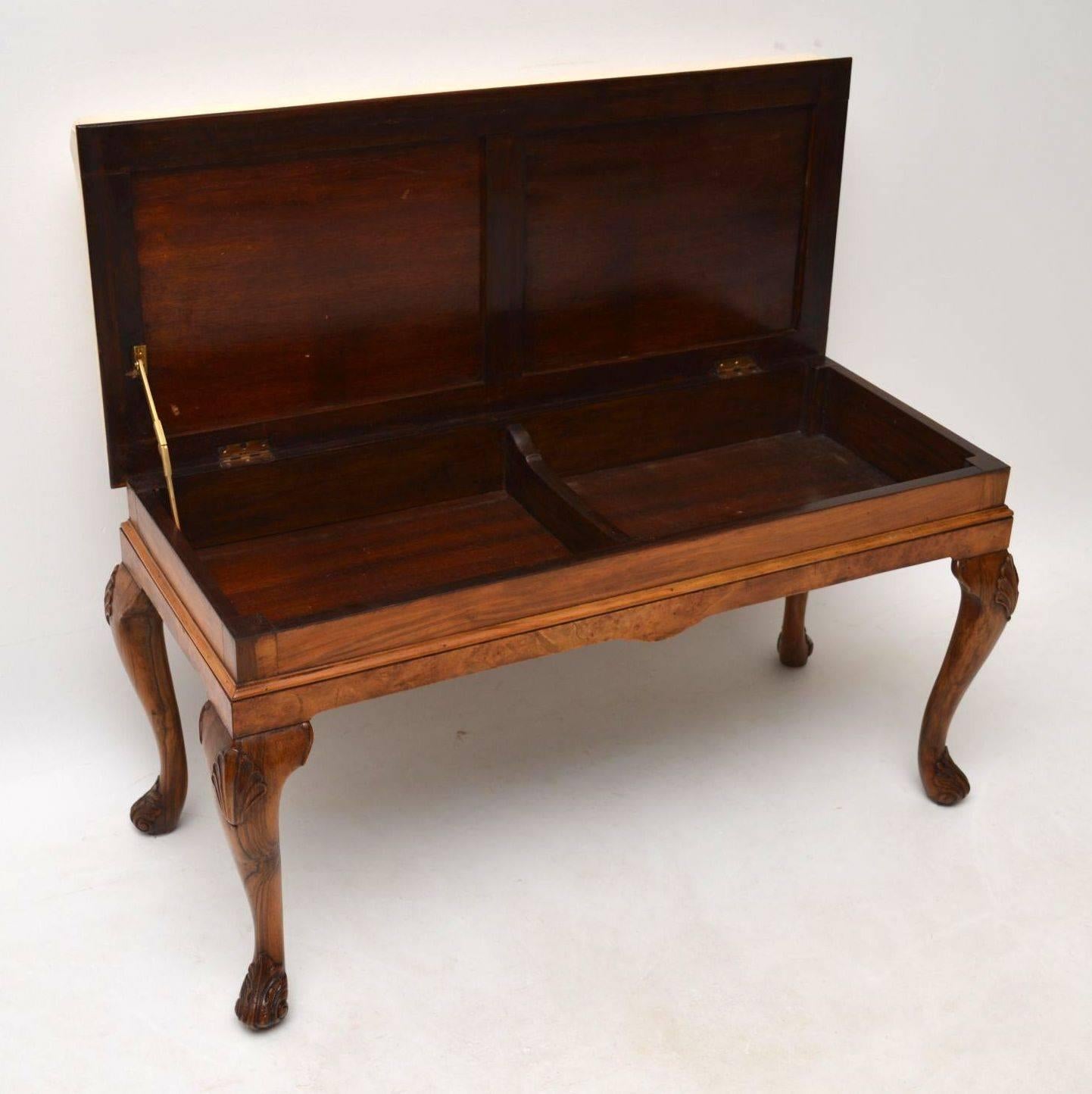 duet piano stool antique