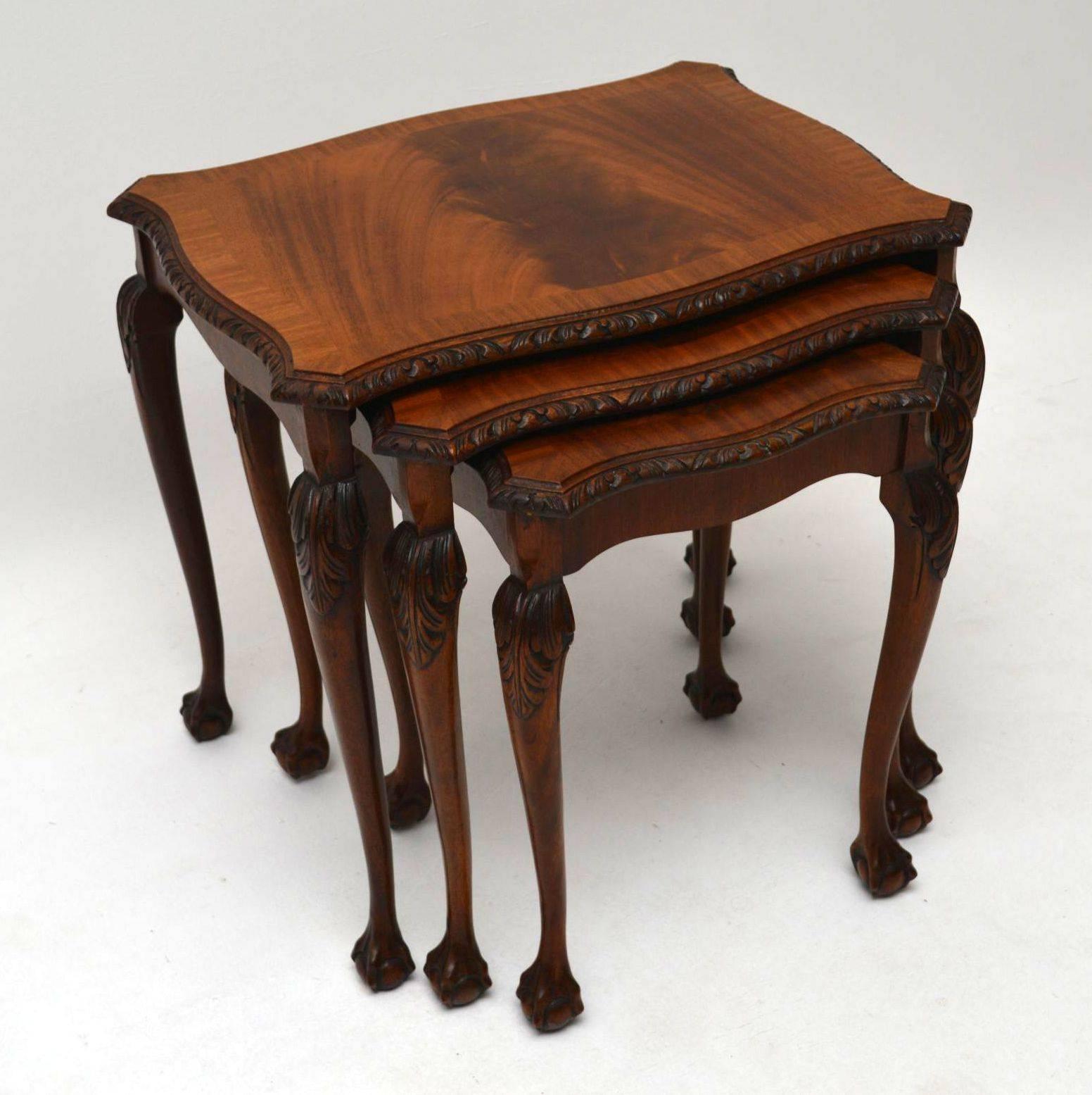 queen anne nest of tables