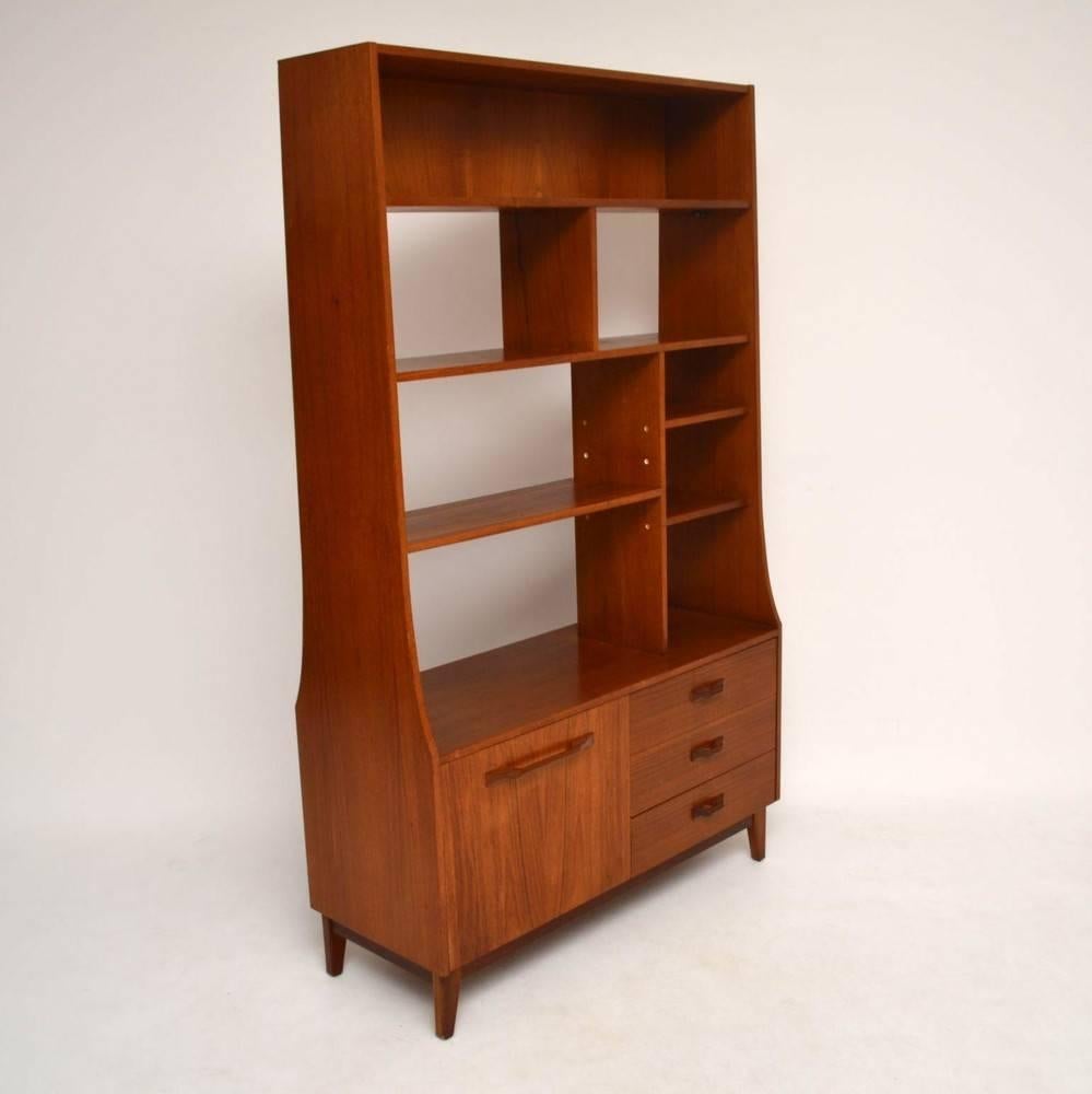 Teak Retro Bookcase, Cabinet or Room Divider Vintage, 1960s In Excellent Condition In London, GB