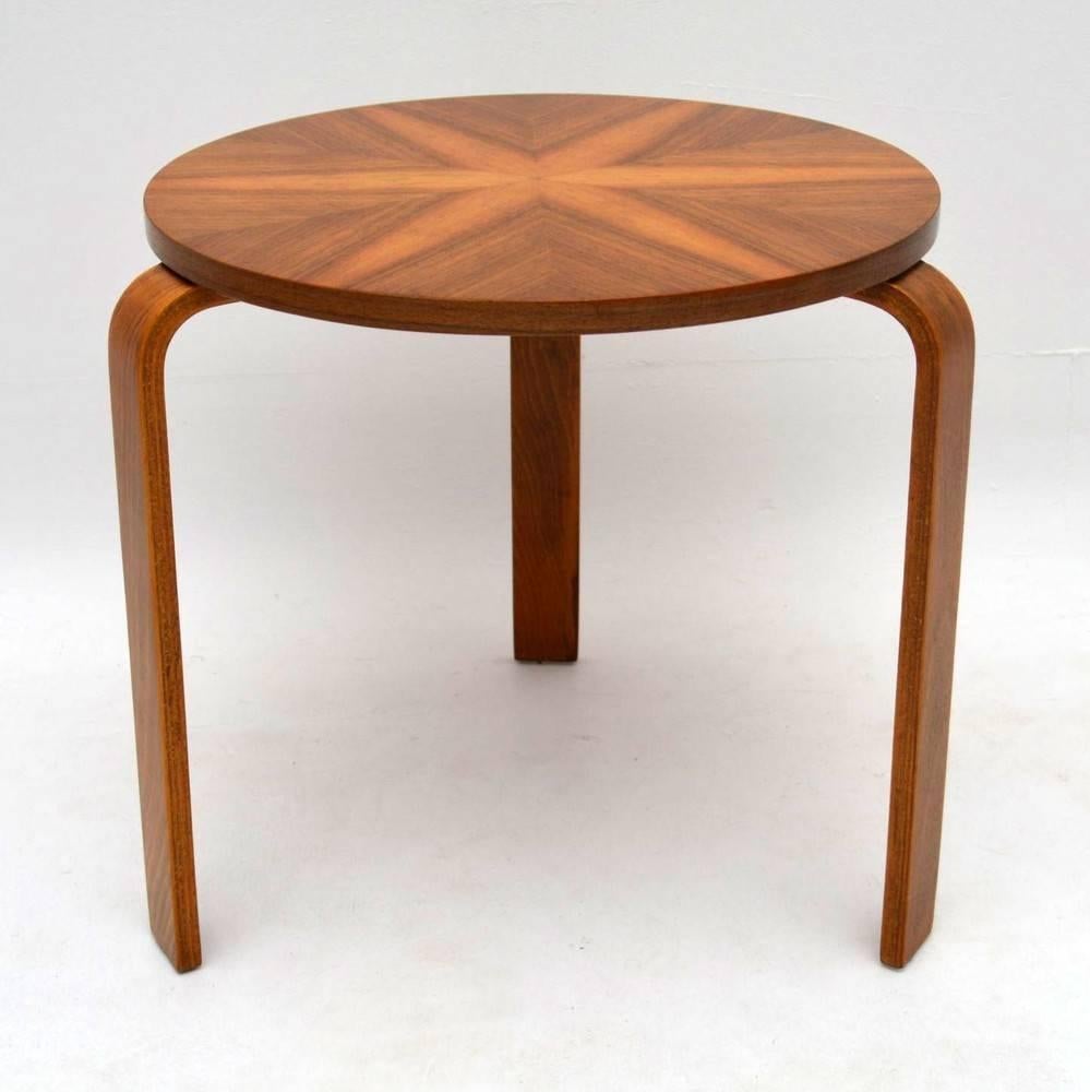 Walnut Stool or Table by Alvar Aalto Vintage, 1930s In Excellent Condition In London, GB