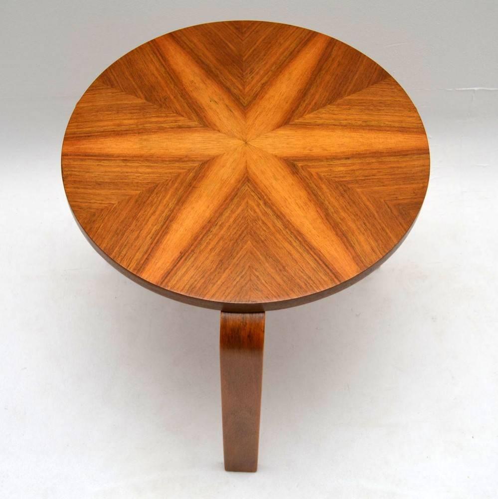 Walnut Stool or Table by Alvar Aalto Vintage, 1930s 1
