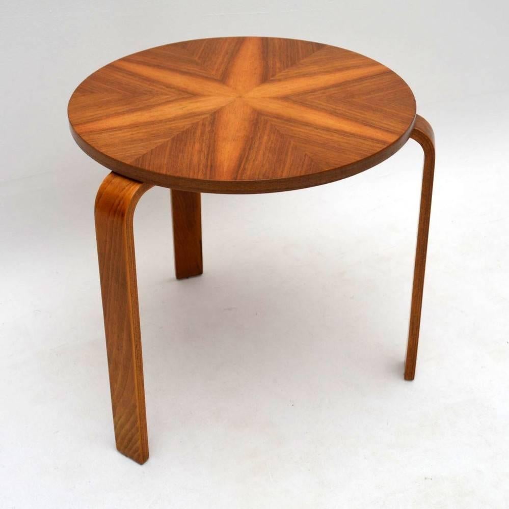 Walnut Stool or Table by Alvar Aalto Vintage, 1930s 2