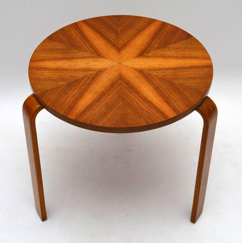 Walnut Stool or Table by Alvar Aalto Vintage, 1930s 3