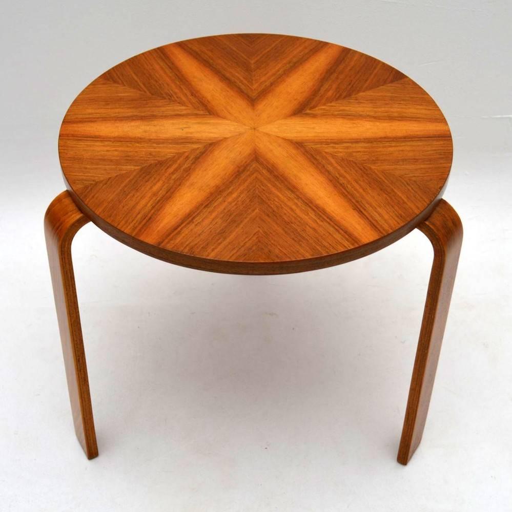 Walnut Stool or Table by Alvar Aalto Vintage, 1930s 4