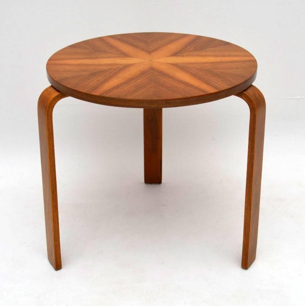 Walnut Stool or Table by Alvar Aalto Vintage, 1930s 5