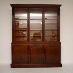 Large Antique Victorian Mahogany Bookcase