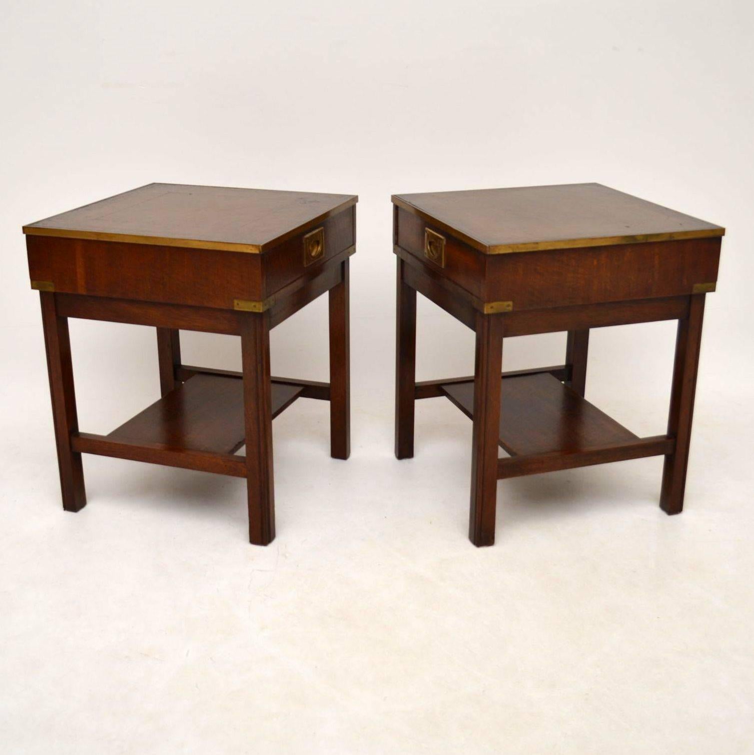 campaign style side tables