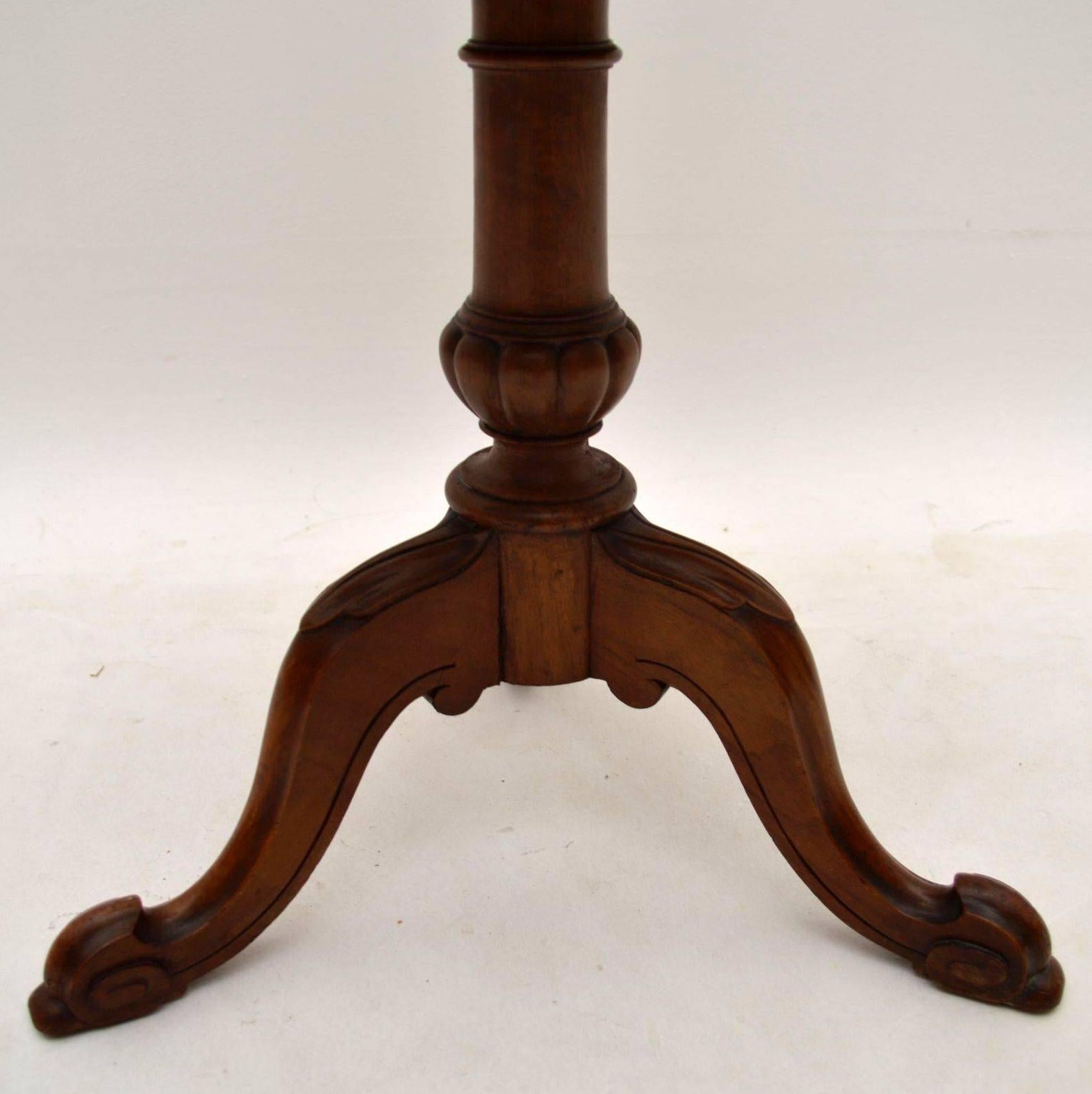 Mid-19th Century Antique Victorian Burr Walnut Revolving Bookcase / Table