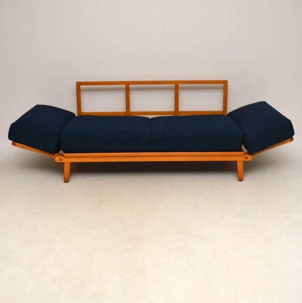 Cherry Retro Sofa Bed by Wilhelm Knoll, Vintage, 1950s