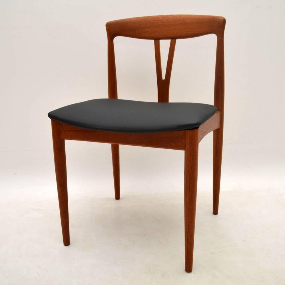 Set of Six Danish Teak Retro Dining Chairs, Vintage, 1960s 2
