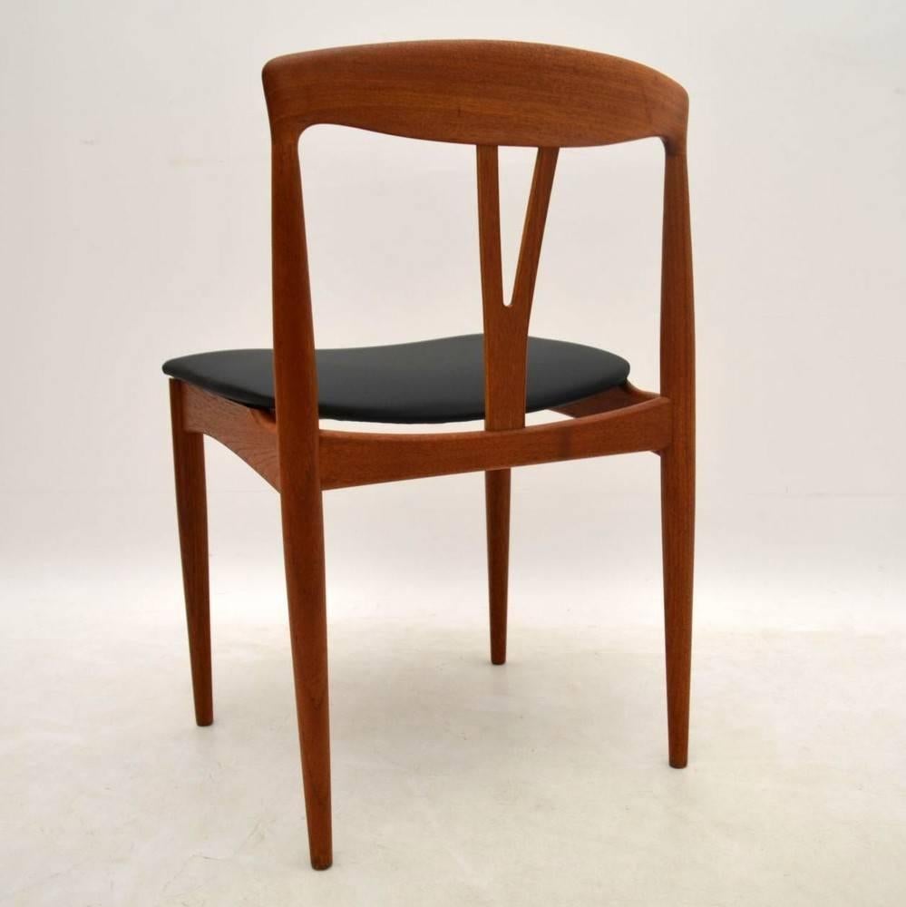 Set of Six Danish Teak Retro Dining Chairs, Vintage, 1960s 4