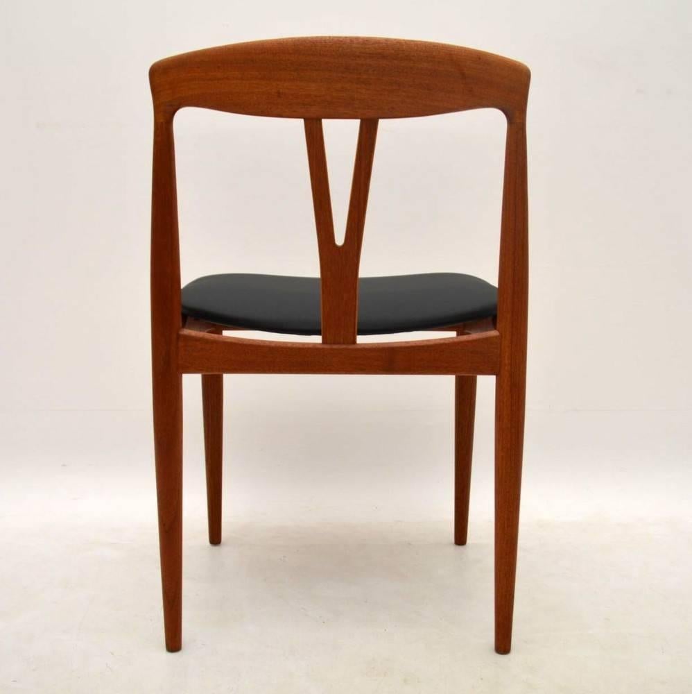 Set of Six Danish Teak Retro Dining Chairs, Vintage, 1960s 5