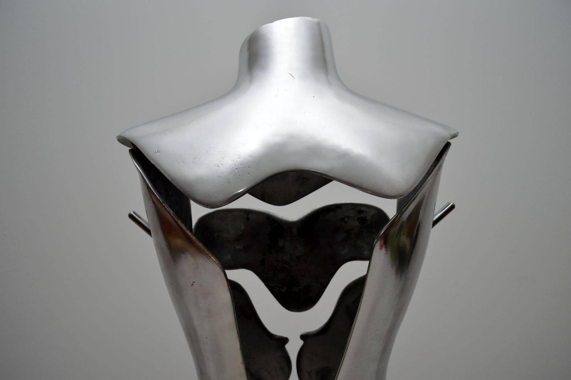Aluminum Aluminium and Steel Mannequin designed by Nigel Coates