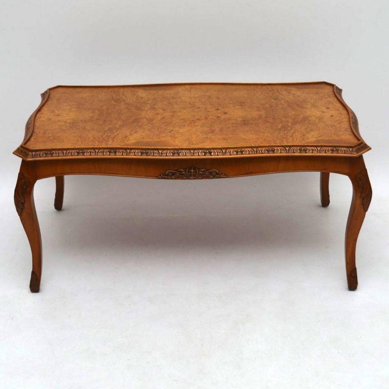Antique Burr Walnut Coffee Table At 1stdibs This Antique Walnut Coffee Table Dates From Circa 1920s Period And Is In Very Good Condition