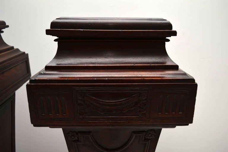 Antique Mahogany Columns – Pedestals at 1stDibs