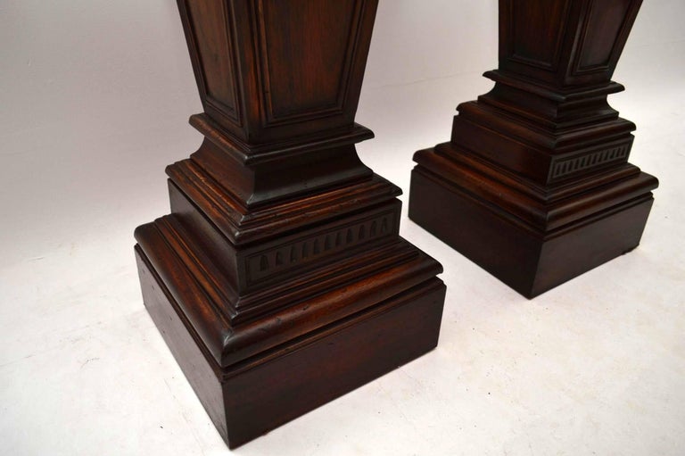 Antique Mahogany Columns – Pedestals at 1stDibs