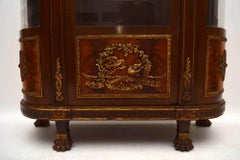 Antique French Ormolu-Mounted Mahogany Display Cabinet