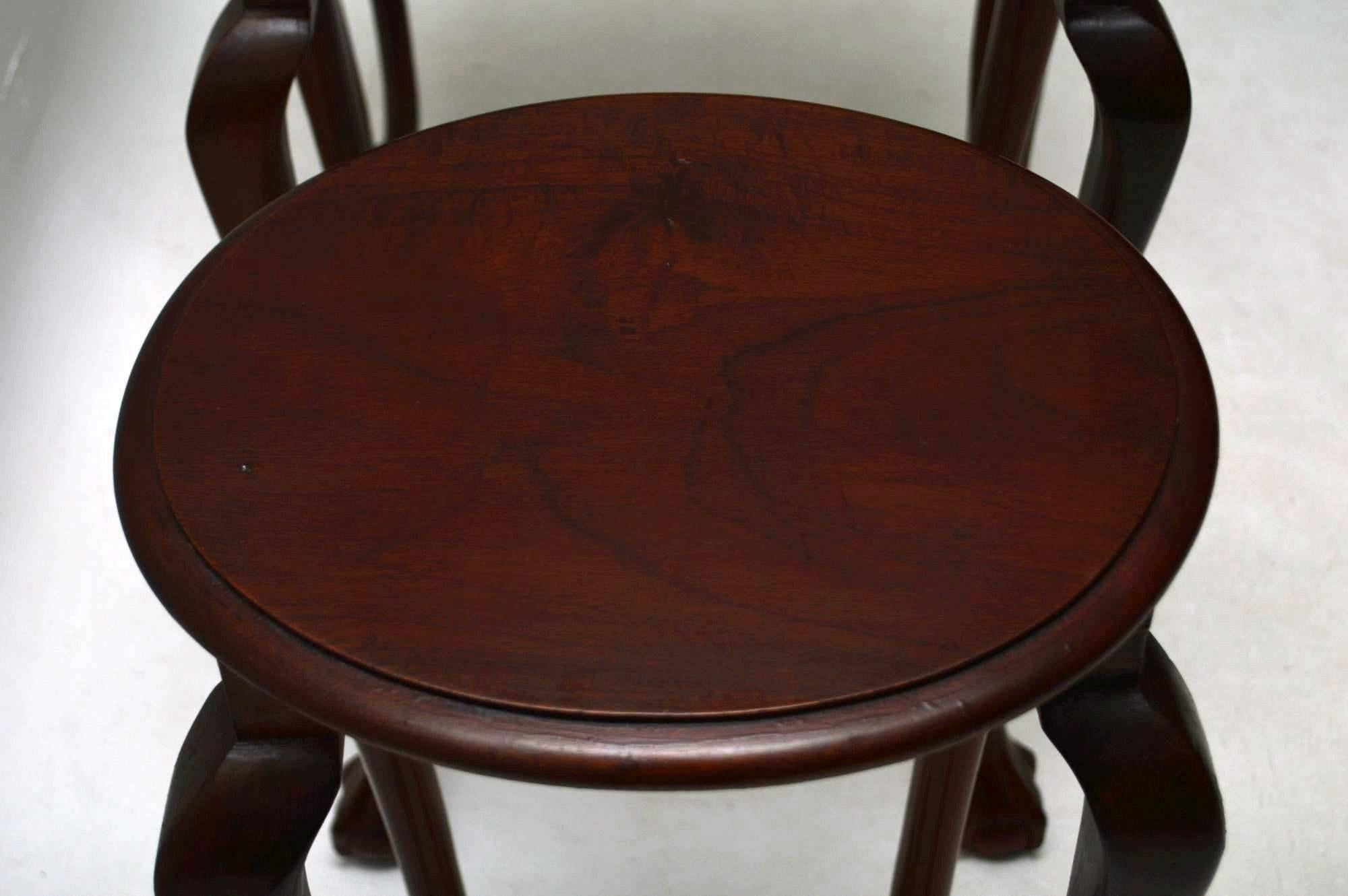 Antique Mahogany Nest of Tables In Excellent Condition In London, GB