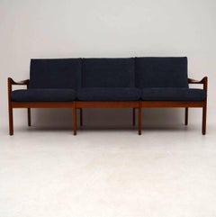 1960s Danish Teak Vintage Sofa by Illum Wikkelsø for Niels Eilersen