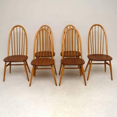 1960s Ercol Grand Windsor Dining Table and Six Chairs