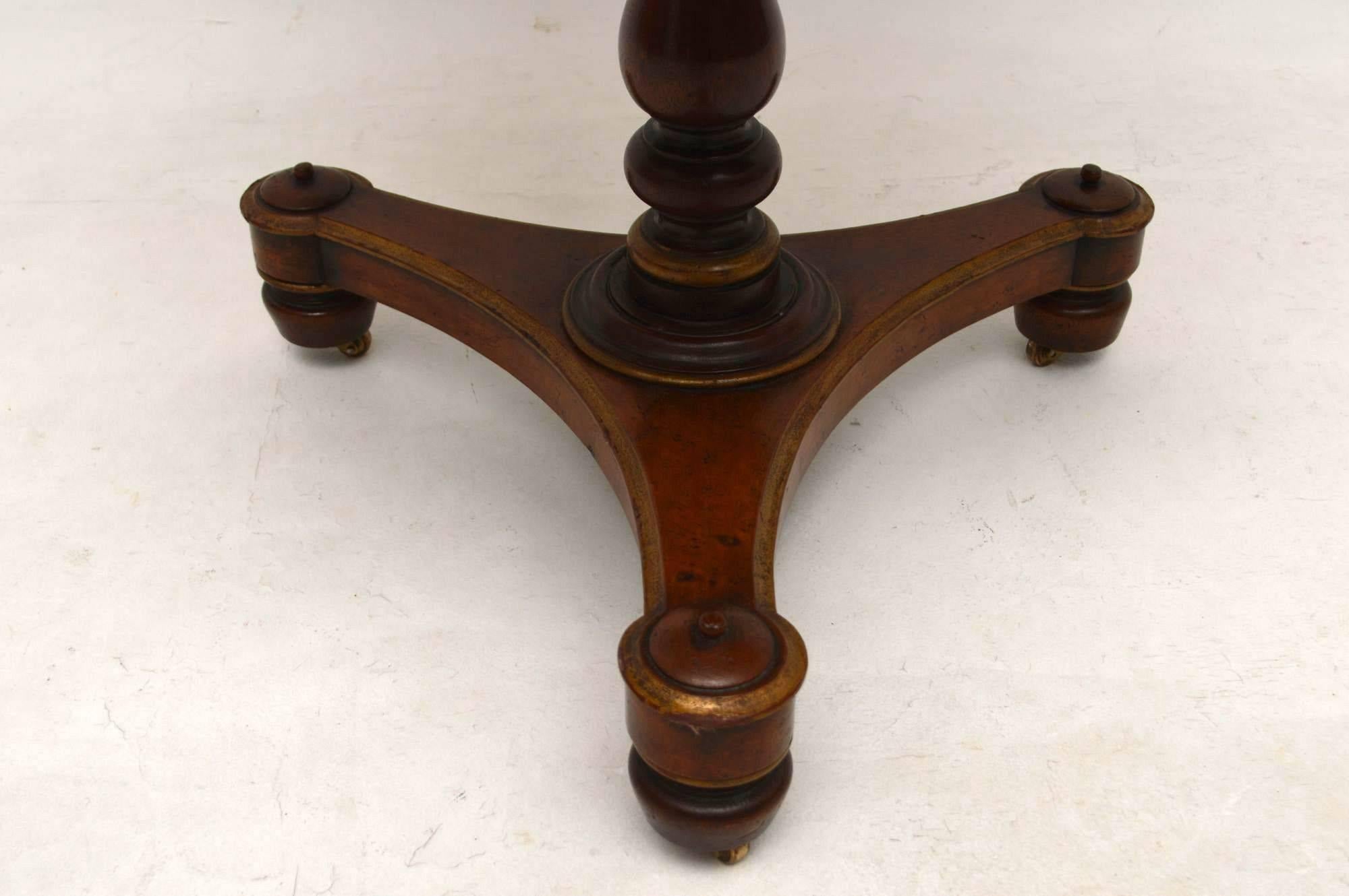 Antique Victorian Walnut Occasional Table 4